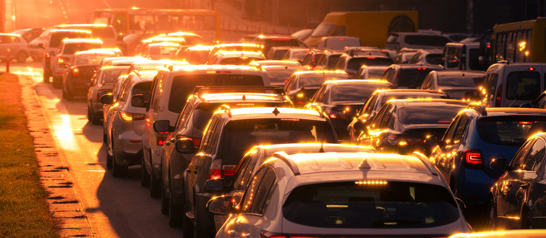 Australian traffic at sunset — best dash cams in Australia 2026 buyer's guide