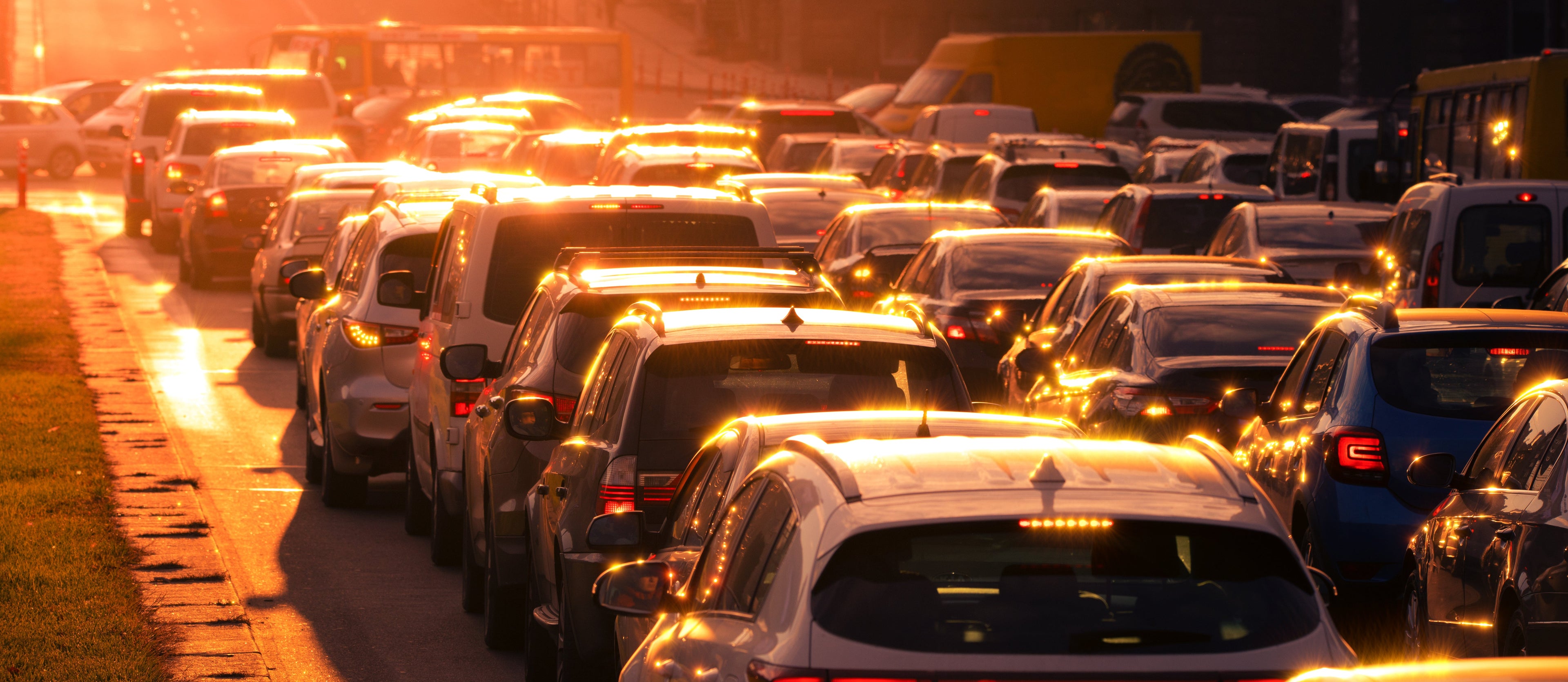 Australian traffic at sunset — best dash cams in Australia 2026 buyer's guide