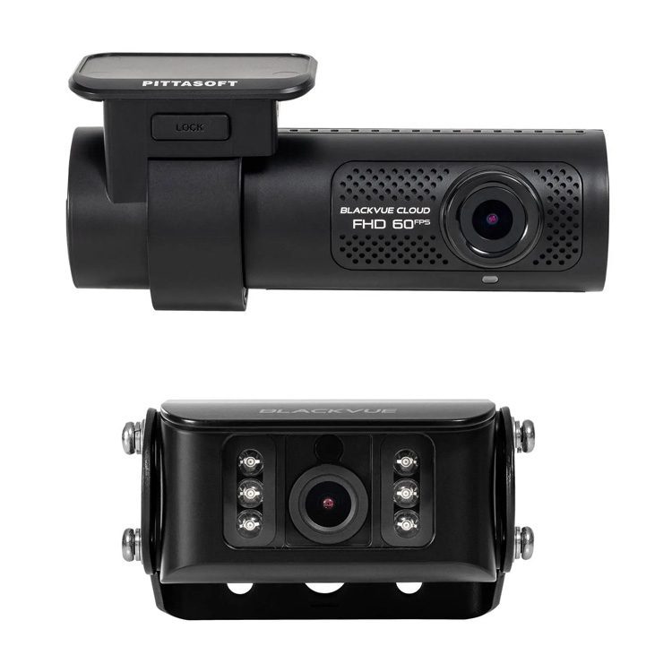 BlackVue DR770X-2CH II TRUCK dash cam with IP69K waterproof external rear camera