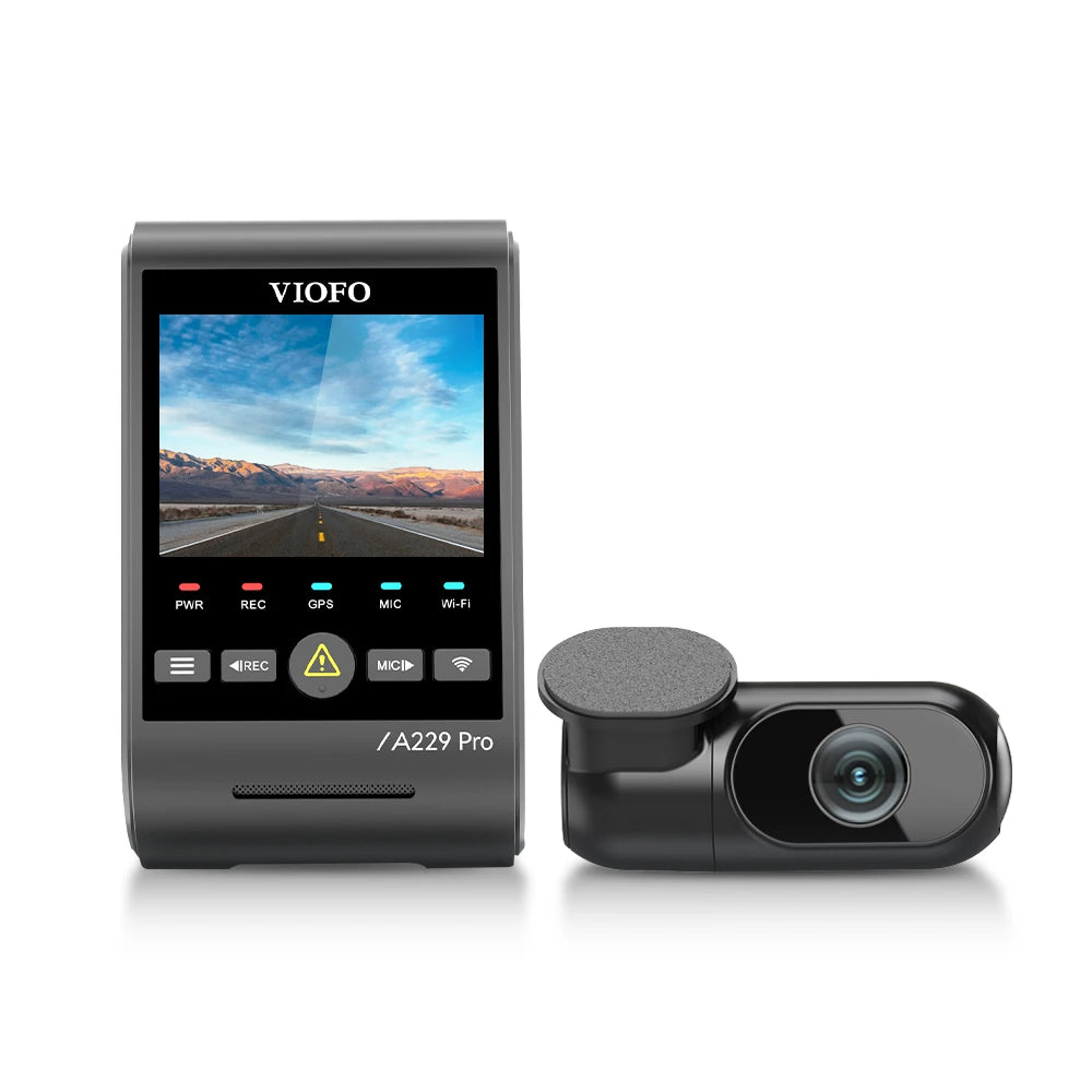 VIOFO A229 Pro 2CH 4K front and 2K rear dash cam
