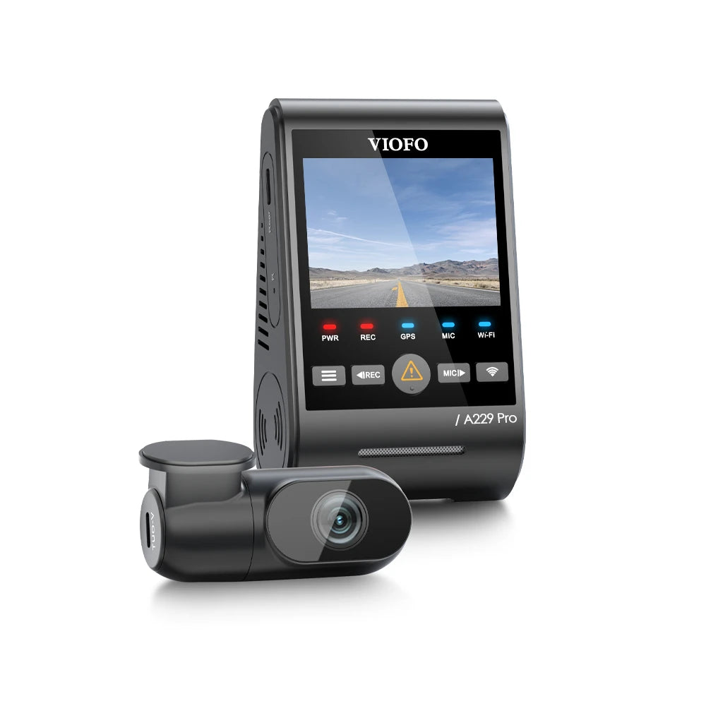 VIOFO A229 Pro 2CH 4K front and 2K rear dash cam