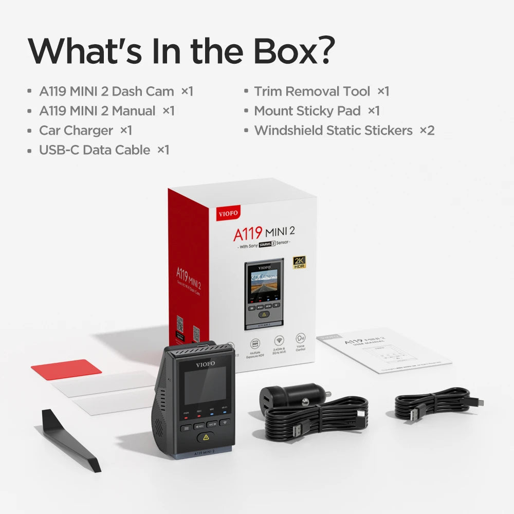 VIOFO A119 Mini 2 2K dash cam
