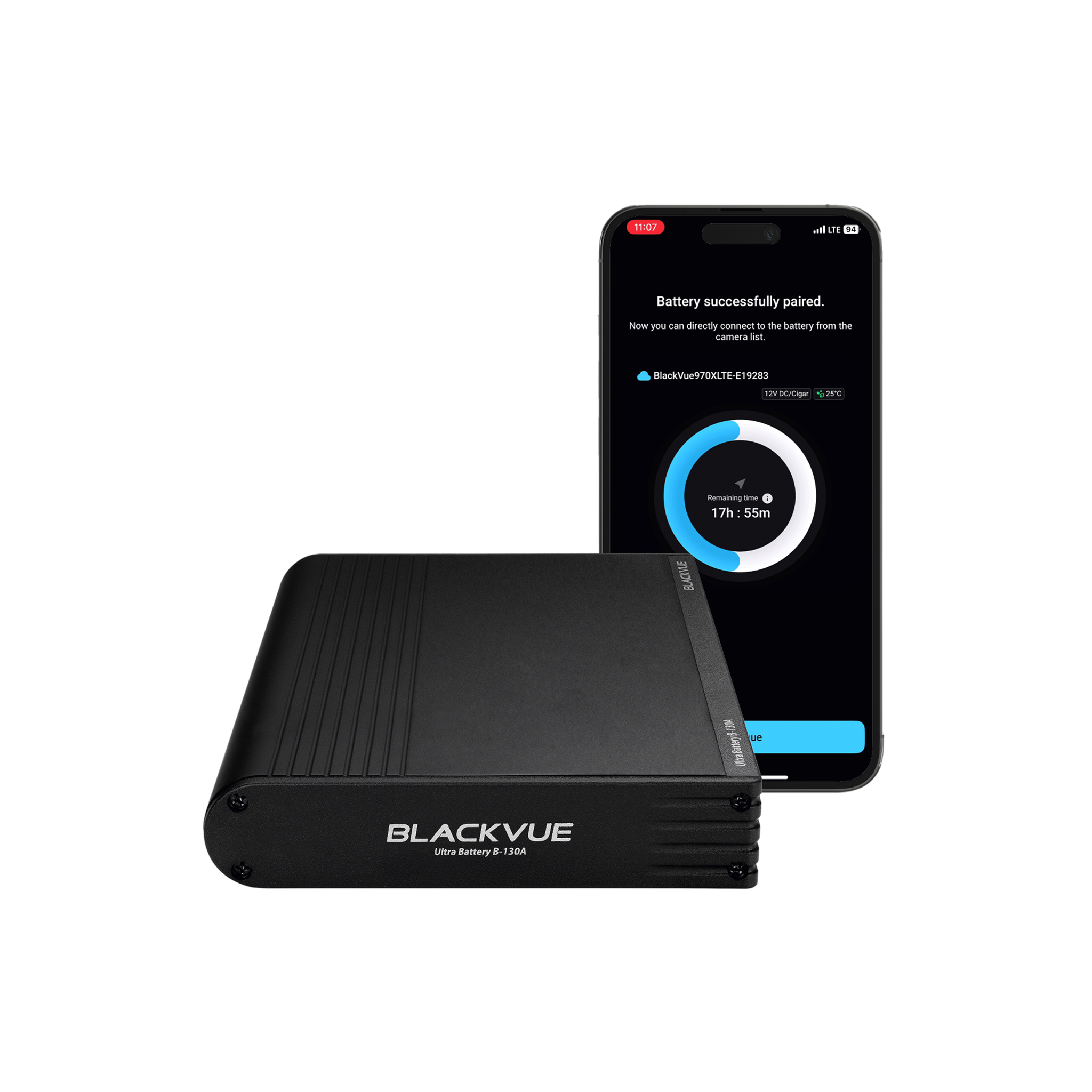 BlackVue B-130A Ultra Battery angle