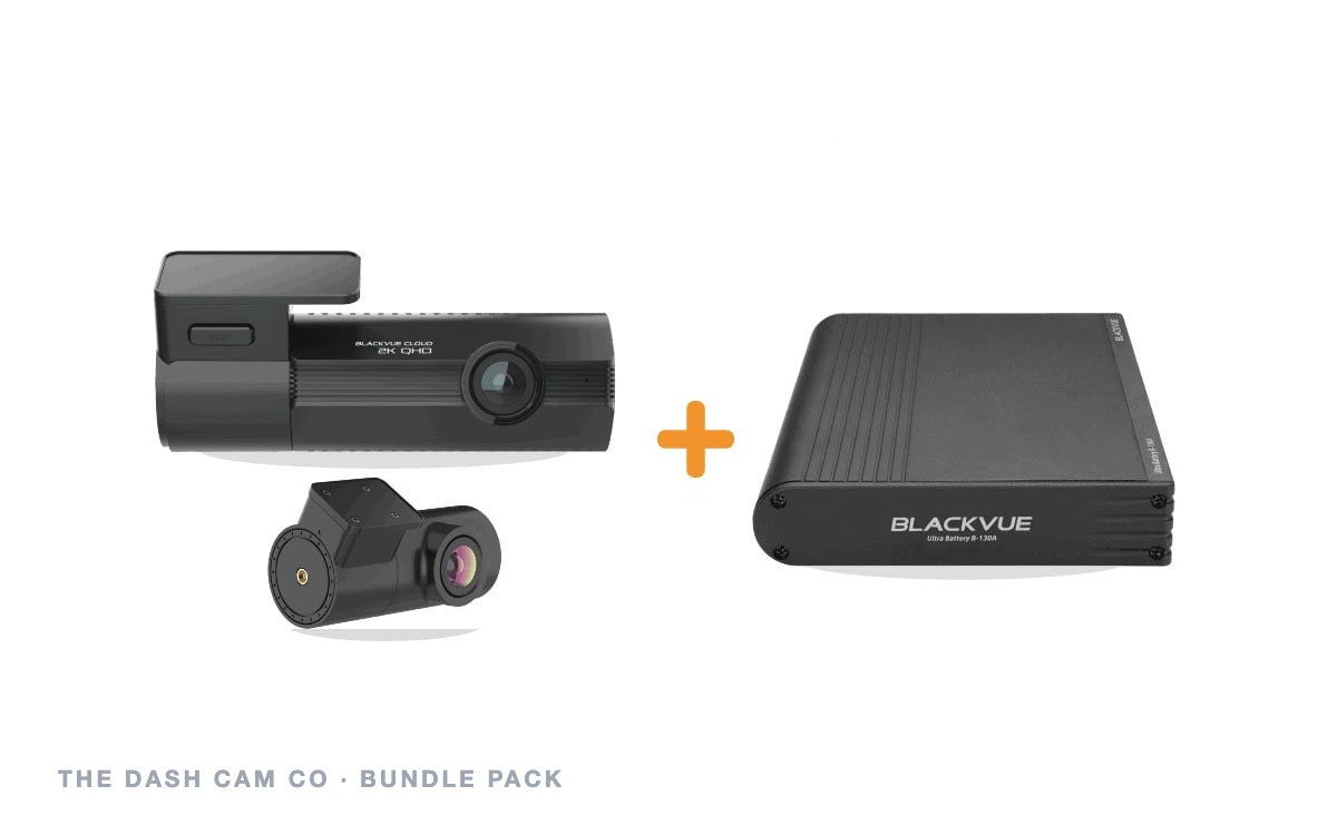 BlackVue Elite 8 2CH + B-130A battery bundle - The Dash Cam Co