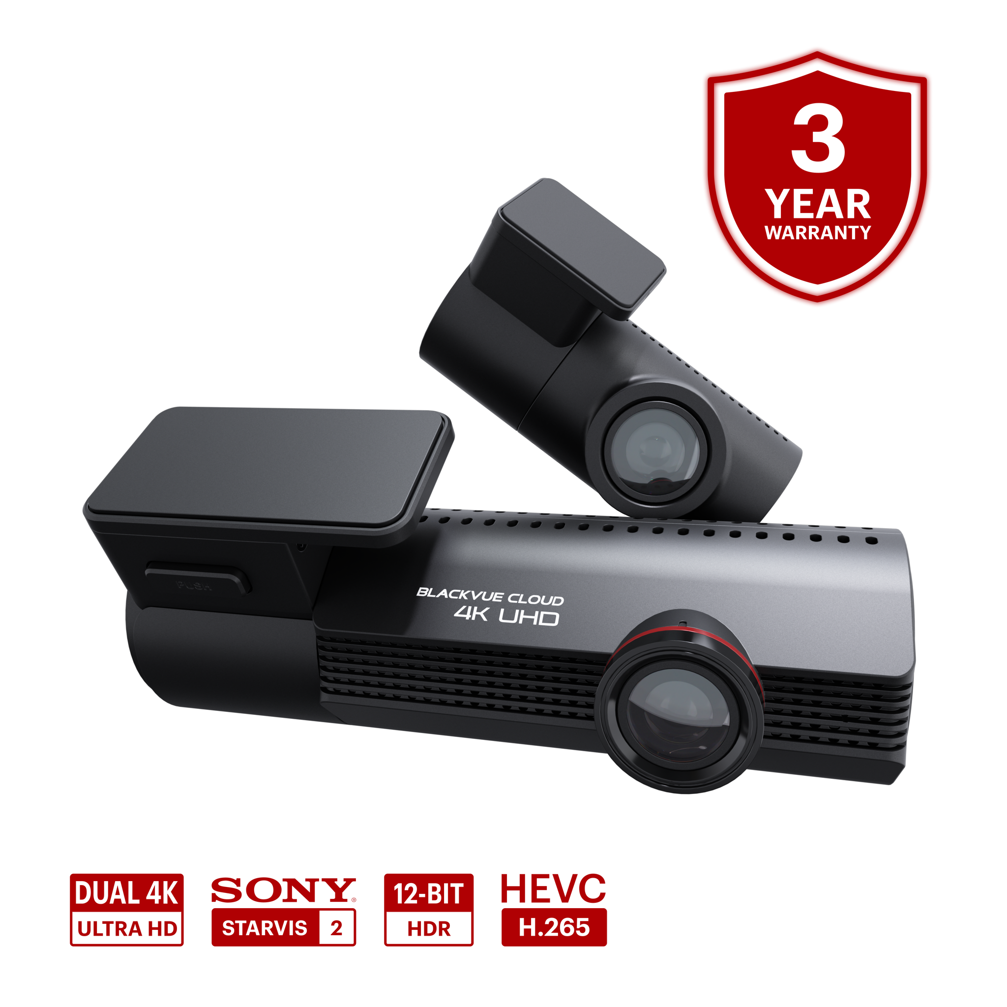 BlackVue Elite 10 2CH front and rear cameras