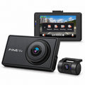 FineVu GX9000 2CH 2K dash cam with 3.5 inch IPS touchscreen, front and rear cameras