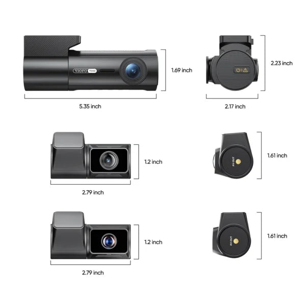 VIOFO T340 4CH compact size